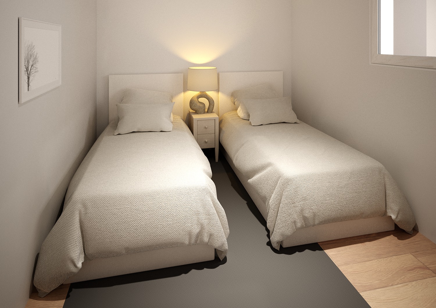 Segundo dormitorio espacioso y versátil